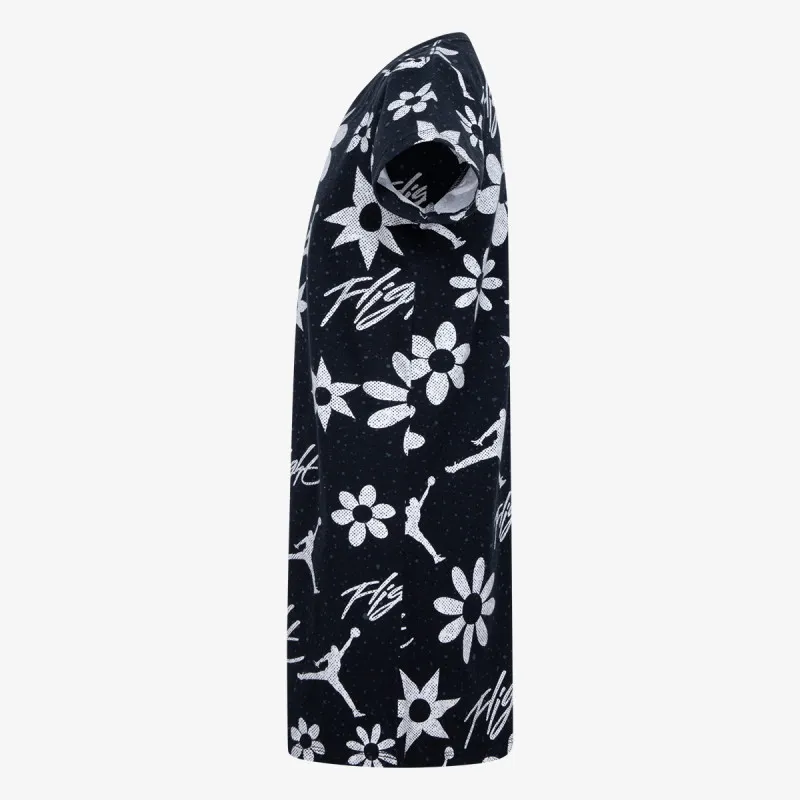 JORDAN JORDAN JDG FLORAL FLIGHT AOP DRESS 