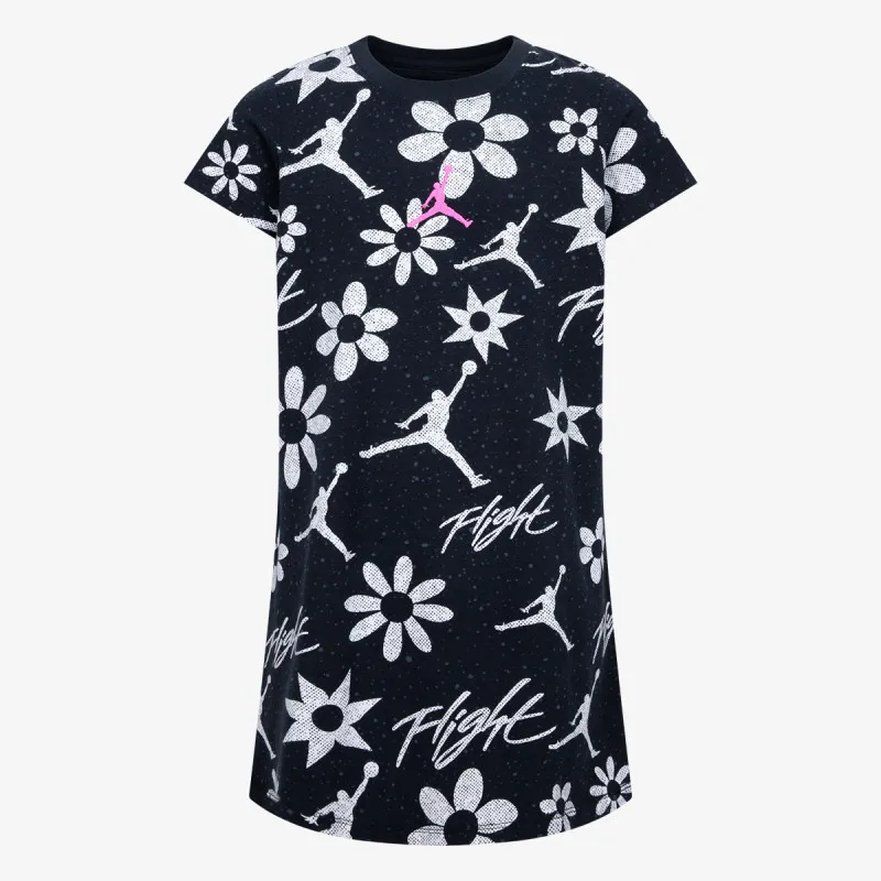 JORDAN JORDAN JDG FLORAL FLIGHT AOP DRESS 