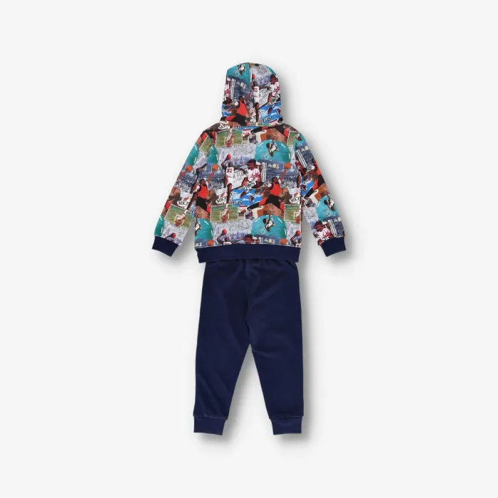 Nike JDB MJ BRKLYN AOP FT PO SET 