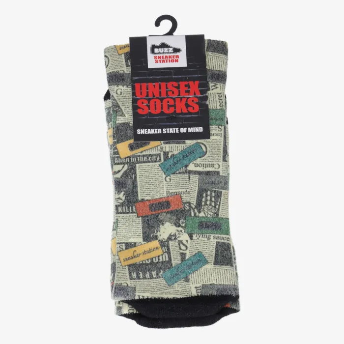 BUZZ BUZZ NEWS SOCKS 