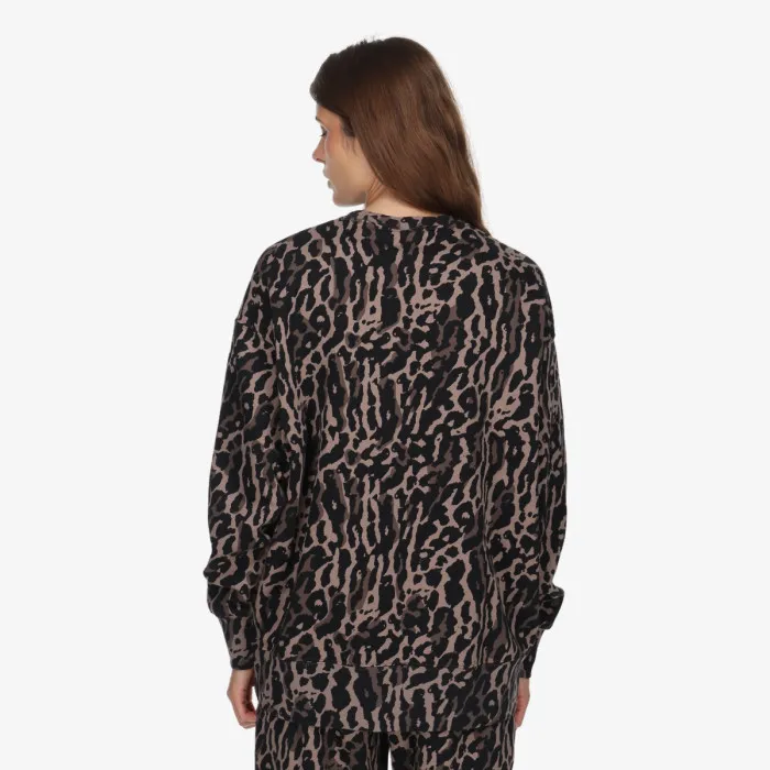 Nike W NSW PHNX FLC OS AOP CREW 