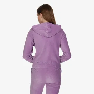 LUSSARI VELVET LOUNGE FULL ZIP HOODIE 