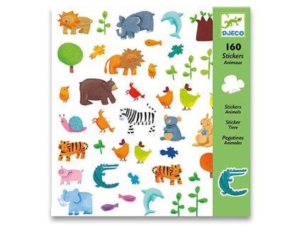 Samolepky Djeco Zoo – zábavné samolepky pro děti