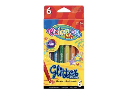 Fixy Colorino Brokát – třpytivé, 6 barev