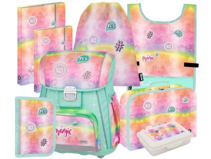 Školní aktovka ve velkém setu pro prvňáčky Oxybag PREMIUM Magic 2025