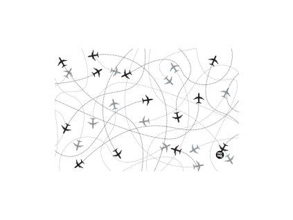 Podložka na stůl PP 60x45cm Planes