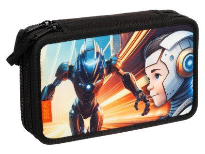 Školní penál dvoupatrový Stil Sci-fi