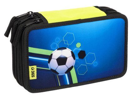 Školní penál třípatrový Stil – Football (prázdný)