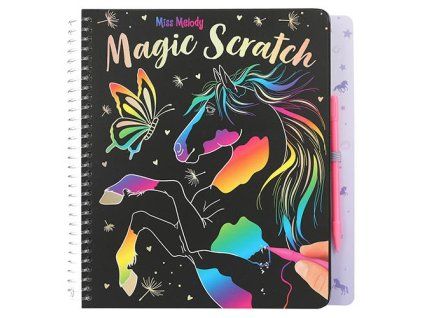 Miss Melody Škrabací sešit Magic Scratch – koně
