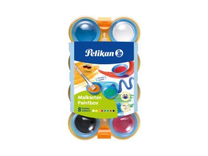 Vodové barvy Pelikan – 12 barev pro děti