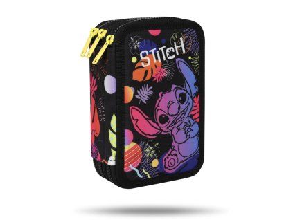 CoolPack penál Jumper Stitch Black – třípatrový