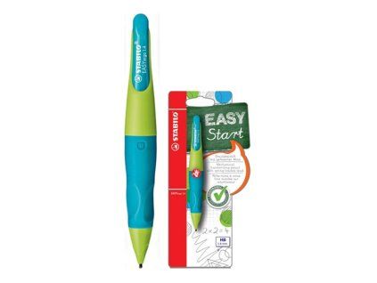 STABILO EASYergo 1,4 mm – mechanická tužka pro praváky (modro-zelená)