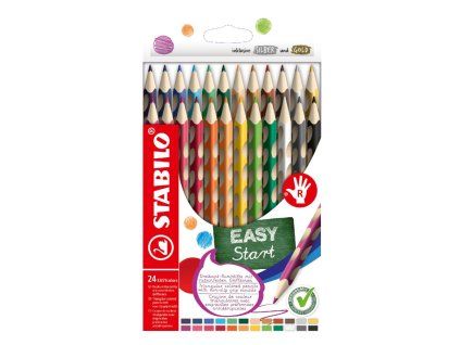 STABILO EASYcolors pastelky – 24 ks ergonomických pastel pro praváky