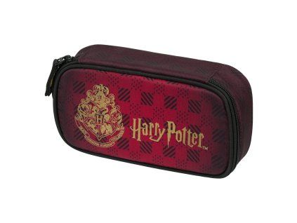 Školní penál etue Baagl Harry Potter Bradavice – vínový