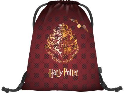 Sáček na přezůvky Baagl Harry Potter Bradavice – vínový, 36×46 cm
