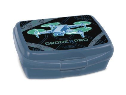 Box na svačinu Ars Una Drone Pro – modro-šedý