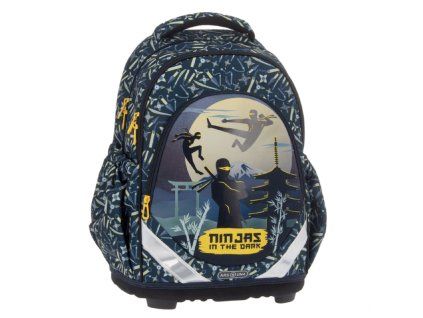 Školní batoh Ars Una Ninjas in the Dark – ergonomický, 23 l (1.–3. třída)