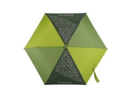 Dětský skládací deštník Step by Step s magickým efektem – Green