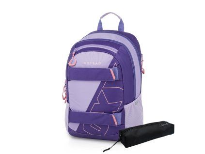 Studentský batoh + etue OXY Sport Half Violet