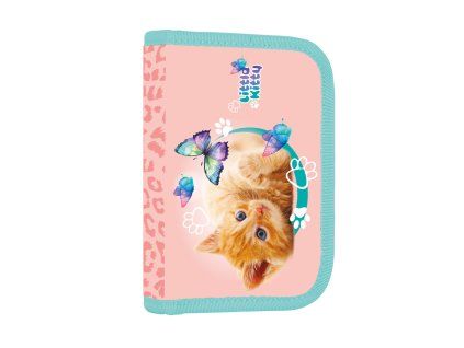 Školní penál Oxybag Kočka Little Kitty – 1 patro, 2 chlopně, prázdný