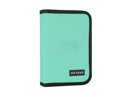 Školní penál Oxybag UNICOLOR Mint – 1 patro, 2 chlopně, prázdný