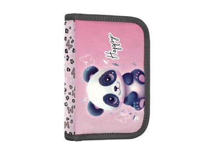 Školní penál Oxybag Panda – 1 patro, 2 chlopně, prázdný