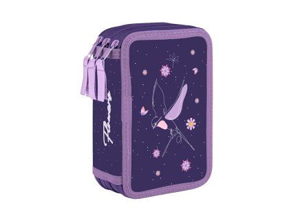 Školní penál třípatrový Oxybag Flowers