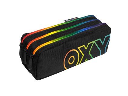 Školní penál etue 3 zipy OXY – Rainbow
