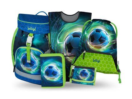 Školní set pro prvňáčky Baagl Airy Fotbal Míč III – 5 ks