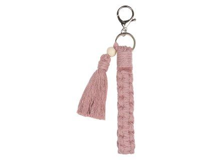 Přívěsek na batoh Tassel růžový