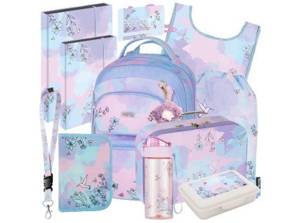 Velký školní set pro prvňáčky Oxybag Kolibřík – 11dílný set