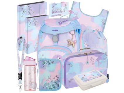 Velký školní set pro prvňáčky Oxybag OXY SHERPY Kolibřík – 12dílný set