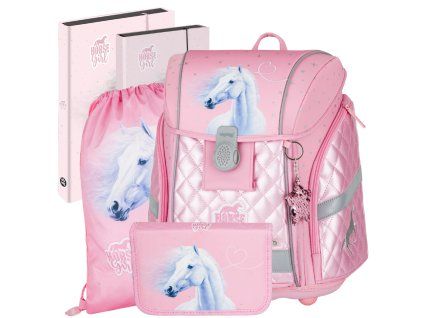 Školní set Kůň Romantic Horse Girl Oxybag PREMIUM LIGHT – 5dílný set pro prvňáčky