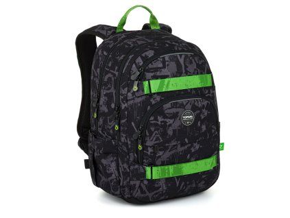 Studentský batoh Topgal VIKI 26041 Graffiti Green