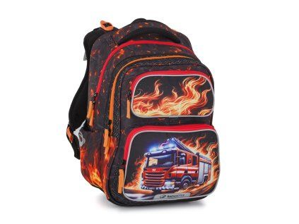 Školní batoh pro prvňáčky Bagmaster DOPI 26 B hasiči