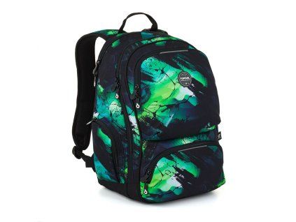 Studentský batoh Topgal ROTH 26042 Neon Design zeleno-černý