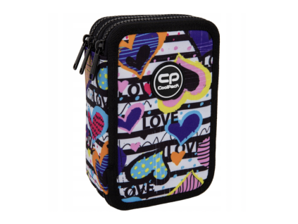 Školní třípatrový penál CoolPack Jumper Diary – vybavený
