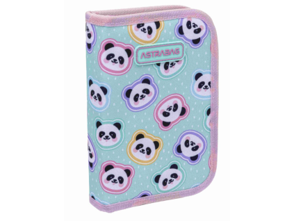 Penál 1 zip Minty Pandas vybavený – školní penál s výbavou