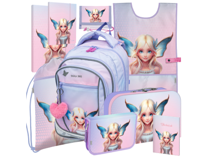 Školní batoh Stil Craftgirl Pixie set 9 dílů pro holky do 1.–4. třídy