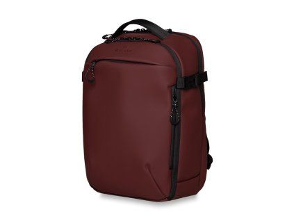 Moderní batoh Walker Element Brownie s objemem 30 l. Stylový městský batoh s RFID ochranou, kapsou na notebook 15", odvětráním 3D AirMesh a odolným materiálem Dull-PU.