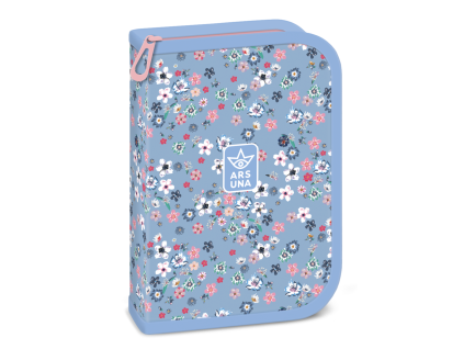 Školní penál Ars Una Pearl Blossom Blue 24 plněný