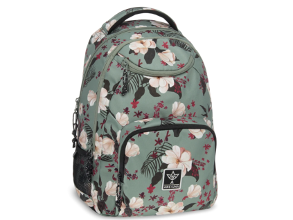 Studentský batoh Ars Una Flowery Green AU-6
