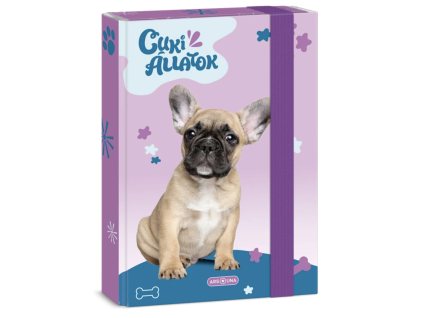 Box na sešity A5 Ars Una Cute Animals – Francouzský buldoček