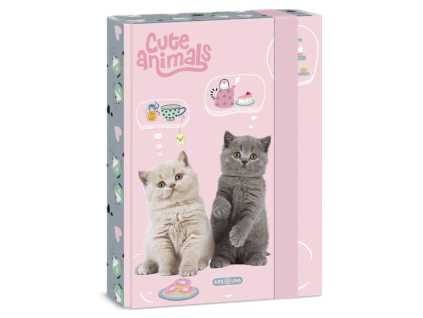 Box na sešity A5 Ars Una Cute Animals Tea Party