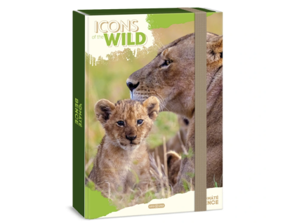 Box na sešity A4 Ars Una Icons of the Wild – Lions