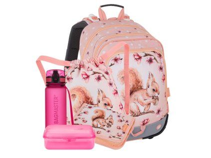 5dílný školní set Bagmaster ALFA 26 A s veverkou pro prvňačky