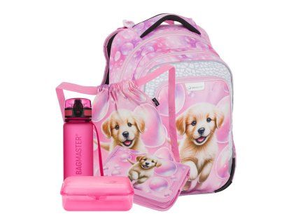 Velký školní set Bagmaster LUMI 26 A pejsek pro prvňáčky