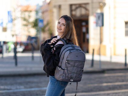 Studentský batoh Baggo Tweeny Ashy 23 l