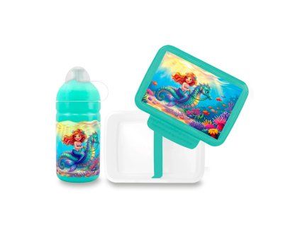 Set Zdravá lahev 0,5 l a Zdravá sváča Mořský koník a víla