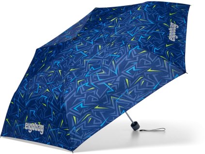 Deštník Ergobag Front RunBear – lehký skládací deštník pro děti